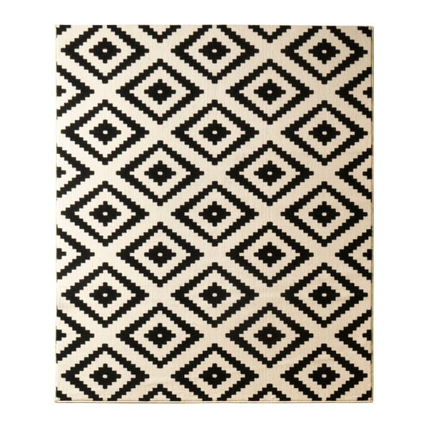 Кремав и черен килим Диамант, 160 x 230 cm Hamla - Hanse Home