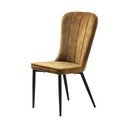 Жълт трапезен стол Hudson - Unique Furniture