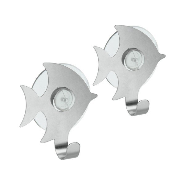 Комплект от 2 куки с вендуза Pesce - Metaltex-image-1