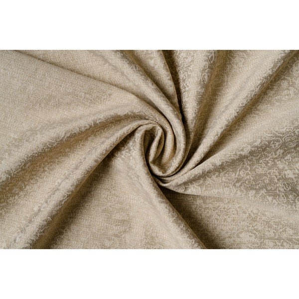 Бежово перде от жакард 140x260 cm Marciano – Mendola Fabrics-image-2