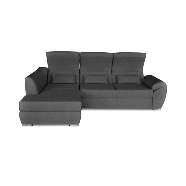 Tmavě šedá rohová rozkládací pohovka Windsor & Co. Sofas Epsilon, levý roh-image-2