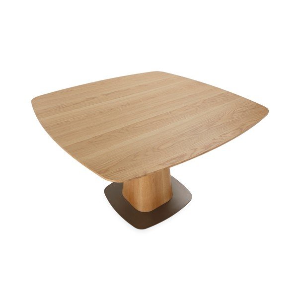 Трапезна маса от декор от дъб  120x120 cm Etel – MOME-image-4