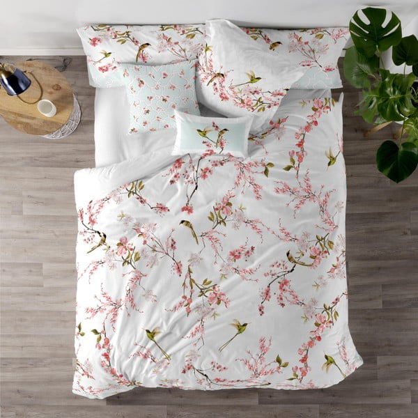 Памучна завивка за двойно легло Sakura, 220 x 220 cm - Happy Friday