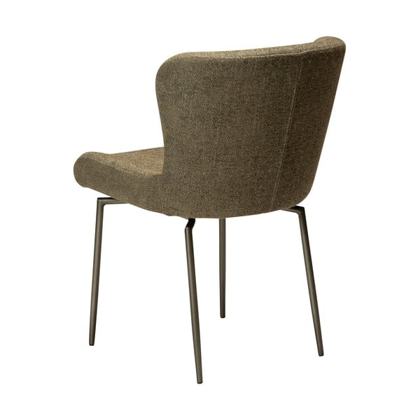 Тапициран трапезен стол в цвят каки Glam – DAN-FORM Denmark-image-2