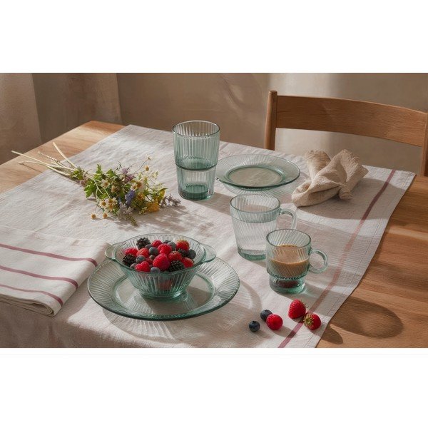 Зелена десертна стъклена чиния ø 21 cm Verde – Orion-image-1