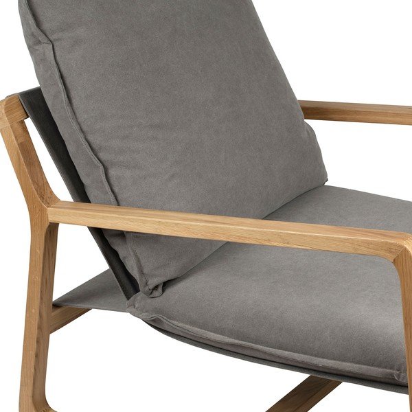 Сив дървен градински стол Azenon - Côté Table-image-4
