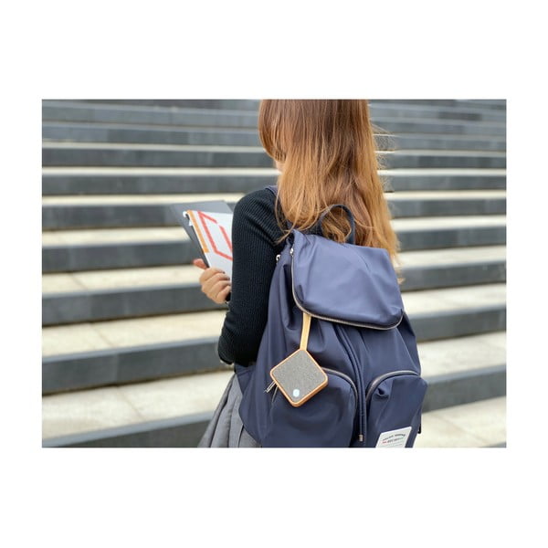 Кафява квадратна Bluetooth колонка - Gingko-image-3