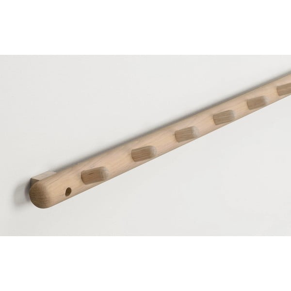 Стенна закачалка от дъбово дърво в естествен цвят Milford - Rowico-image-2