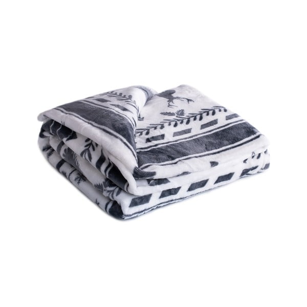 Бяло и черно одеяло от микроплюш , 150 x 200 cm Christmas - My House