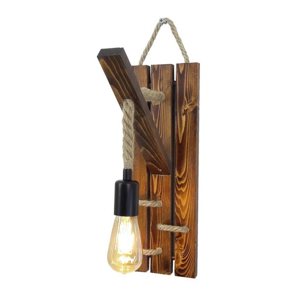 Стенна лампа от борова дървесина Niki - Opviq lights
