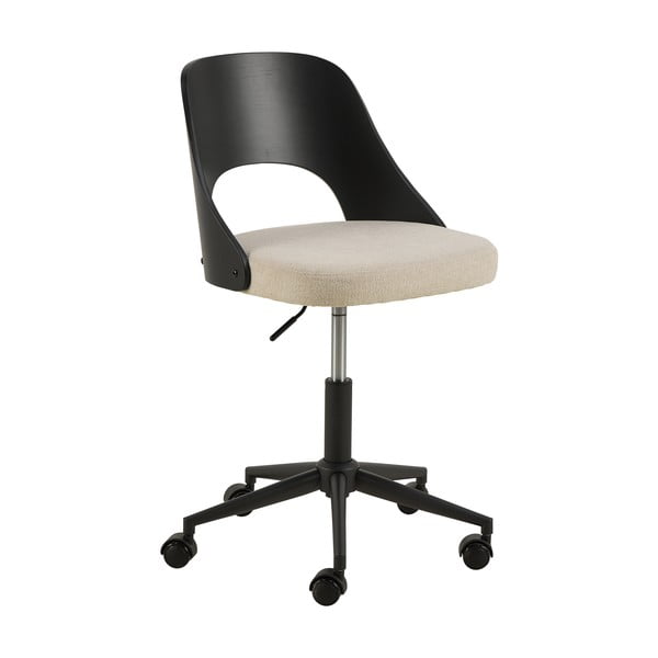 Офис стол в черен и бежов цвят Lucy – Actona