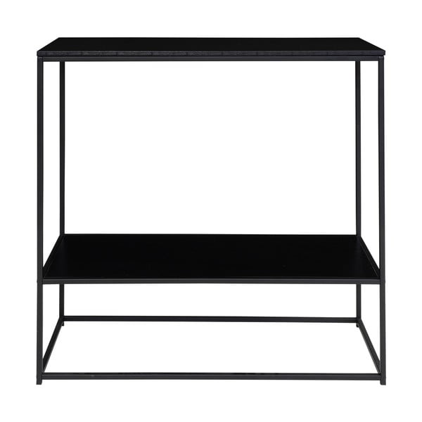 Черна конзолна маса с черен плот 80x36 cm Vita - House Nordic