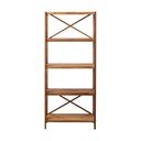 Стелаж от масивен дъб в естествен цвят 70x161 cm X-Shelf – Unique Furniture