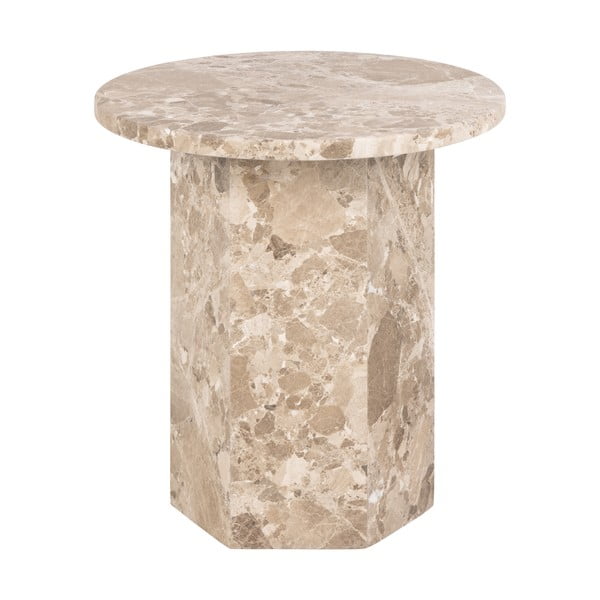 Мраморна кръгла странична масичка ø 50 cm Naxos – Actona-image-4
