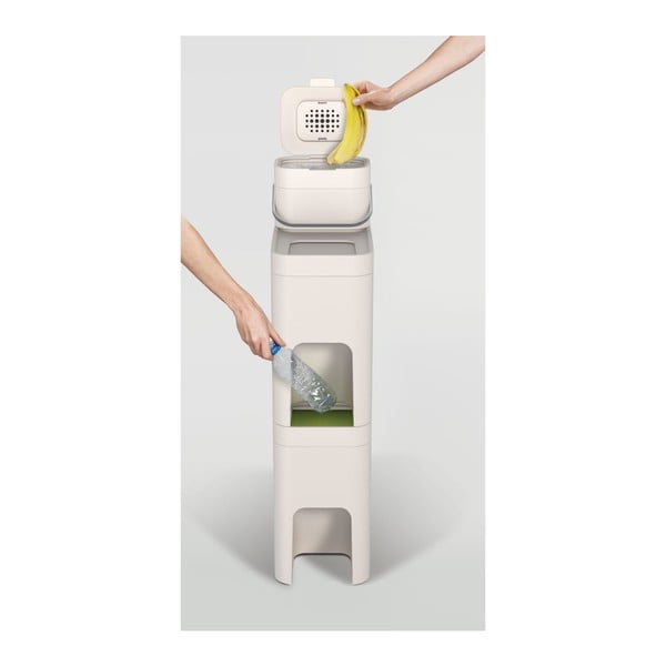 Бял контейнер за компостируеми отпадъци 4 L Intelligent Waste - Joseph Joseph-image-4