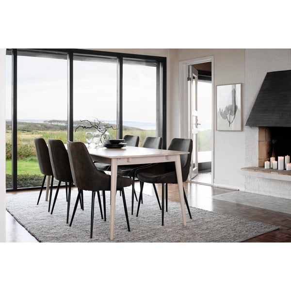 Сгъваема дъбова маса за хранене 180x90 cm Tyler - Rowico-image-1