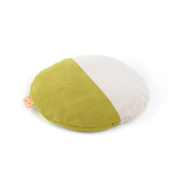 Зелена и кремава възглавница Lentils - Linda Vrňáková-image-4