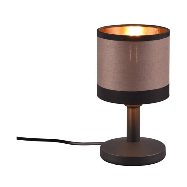 Черно-кафява настолна лампа (височина 22 cm) Davos - Reality-image-1