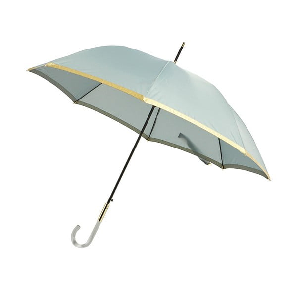 Светлосин бръснат чадър със златни детайли Lurex, ⌀ 101 cm - Ambiance