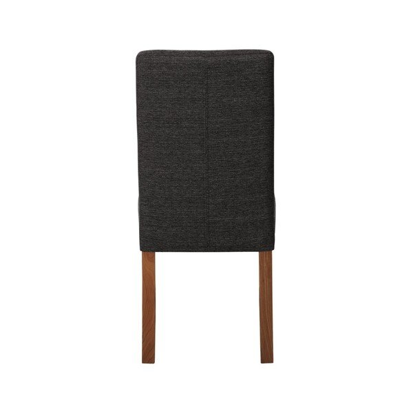 Antracitově šedá židle s tmavě hnědými nohami z bukového dřeva Ted Lapidus Maison Tonka-image-2
