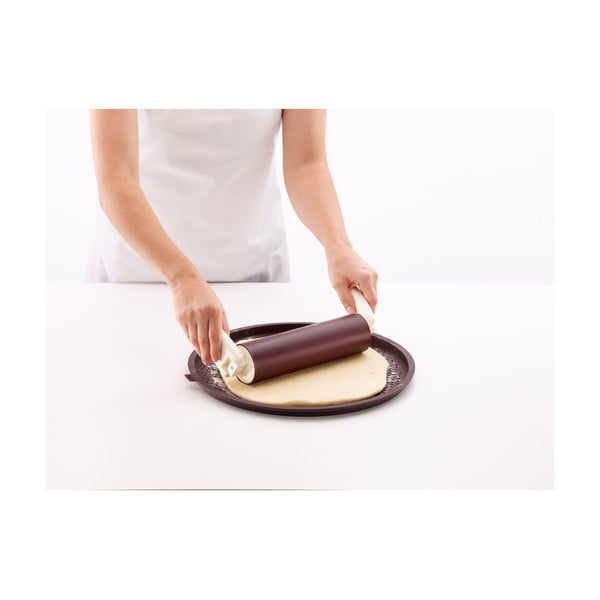 Кафява кръгла силиконова подложка за пица Pizza, ⌀ 36 cm - Lékué-image-2