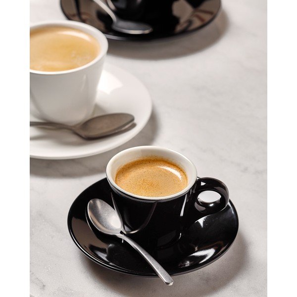Черна порцеланова чаша за еспресо 80 ml Barista – BonBistro-image-1