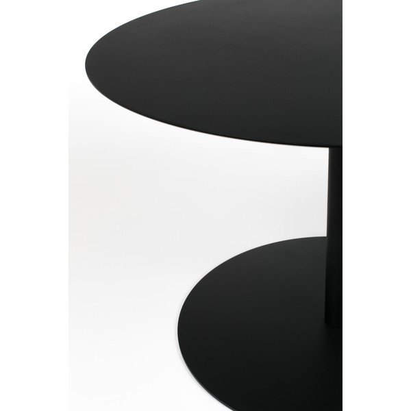 Черна метална кръгла масичка за кафе ø 60 cm Snow – Zuiver-image-3