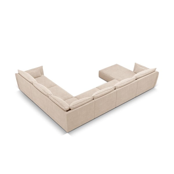 Бежов ъглов диван (десен ъгъл) Vanda - Mazzini Sofas-image-3