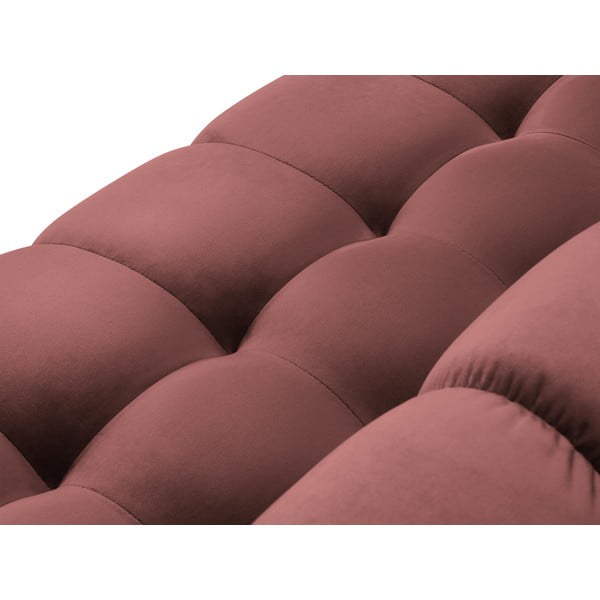 Розов ъглов диван от кадифе , десен ъгъл Bali - Cosmopolitan Design-image-1