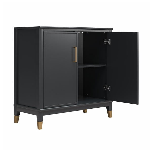 Черно шкафче 84x84 cm Westerleigh – CosmoLiving by Cosmopolitan-image-1