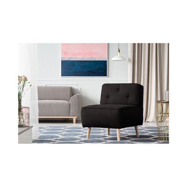 Černé křeslo Kooko Home Lounge-image-1