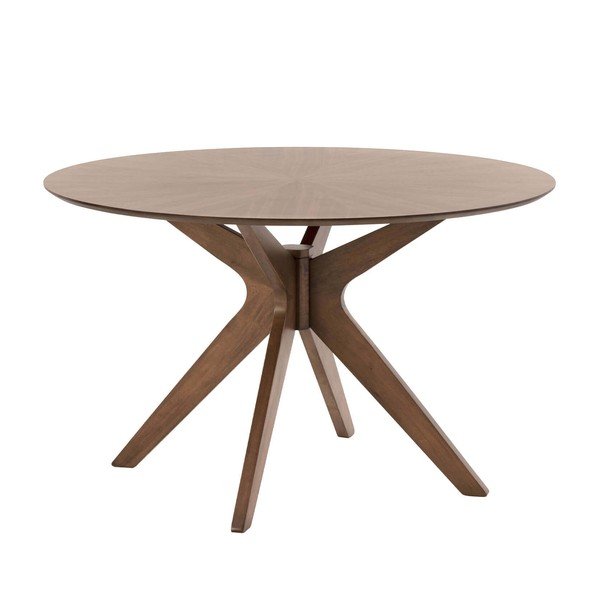 Трапезна маса с декор от орех , ⌀ 120 cm Carmel - sømcasa
