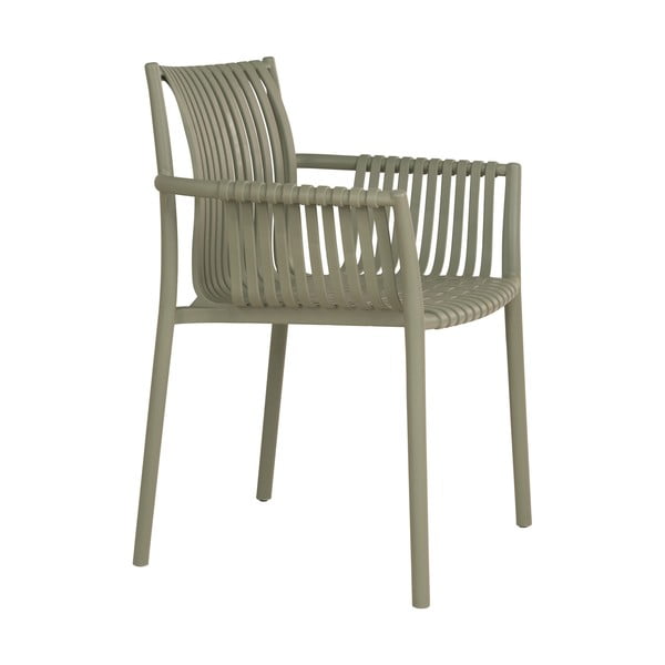 Зелени пластмасови градински столове в комплект от 2 бр. Tulsa – House Nordic-image-3