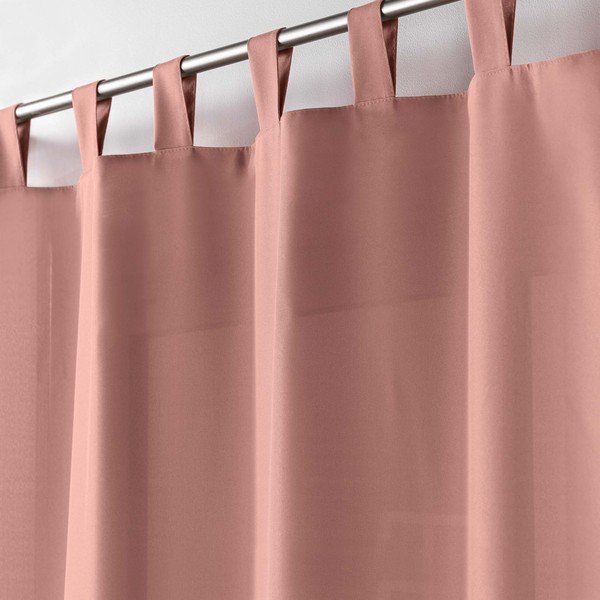 Розова завеса  140x260 cm Essentiel – douceur d'intérieur-image-1