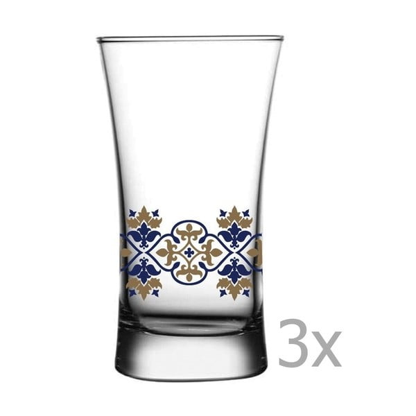 Sada 3 sklenic Paşabahçe Vintage, 135 ml