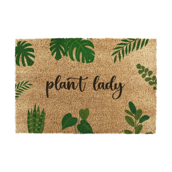 Изтривалка от кокосови влакна 60x90 cm Plant Lady – Artsy Doormats