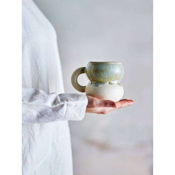 Сини/кремави глинени чаши в комплект от 4 бр. 400 ml Luna – Bloomingville-image-1