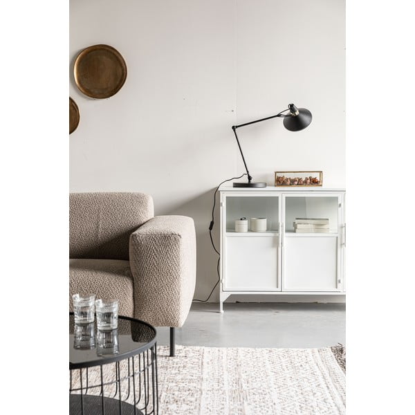 Черна настолна лампа с метален абажур (височина 70 cm) Jona – White Label-image-3