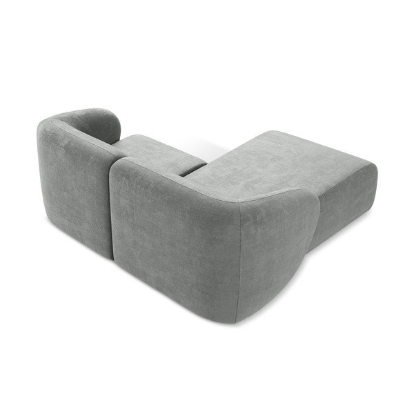 Сив шенилов ъглов диван (ляв ъгъл) Lani – Makamii-image-3