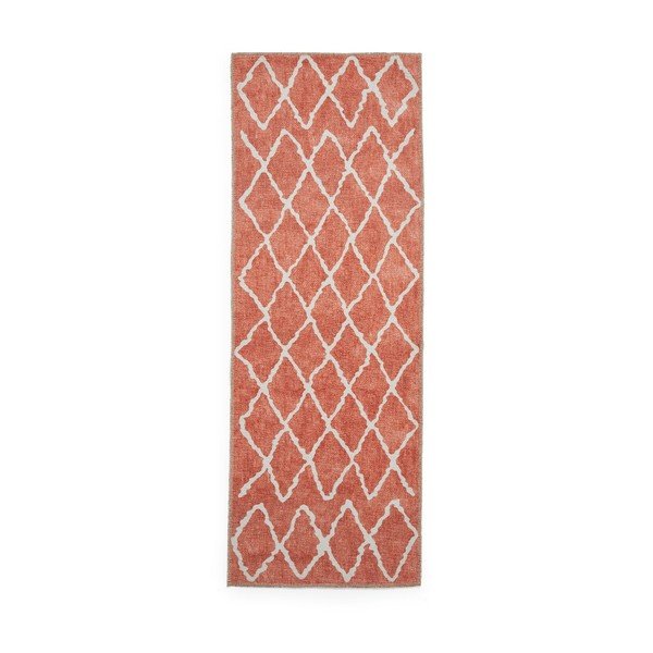 Оранжева пътека подходяща за пране 76x230 cm Coral Orange – Think Rugs