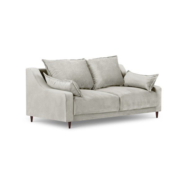 Диван от бежово кадифе Freesia, 150 cm - Mazzini Sofas-image-2