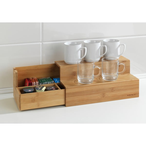Бамбукова поставка за аксесоари за кафе и чай - Wenko-image-1