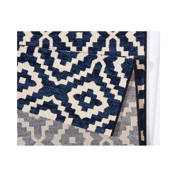 Modrý koberec Mint Rugs Diamond Ornamental, 80 x 150 cm-image-2