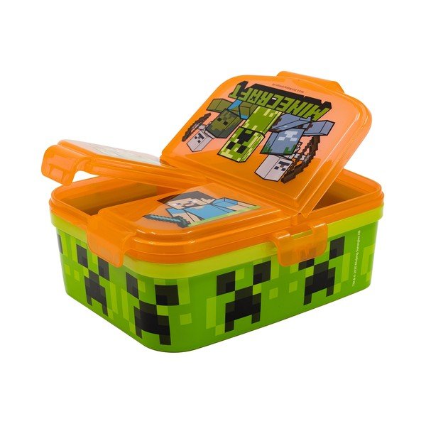 Оранжева пластмасова детска кутия за храна Minecraft – STOR-image-1