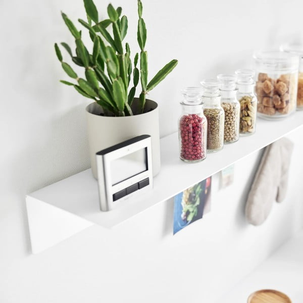 Бял метален стенен рафт 90 cm – YAMAZAKI-image-2