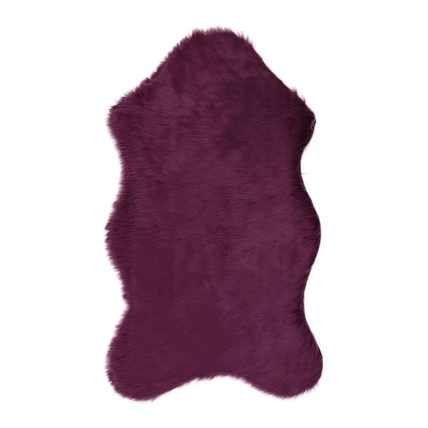 Лилав килим от изкуствена кожа Pelus Purple, 90 x 150 cm - Unknown
