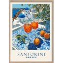 Печатна картина с включена рамка 50x70 cm Santorini – Styler