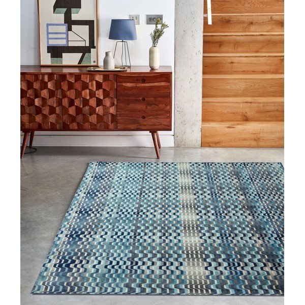 Син килим Вълна, 160 x 230 cm Wave - Asiatic Carpets-image-3