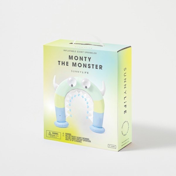 Надуваем градински разпръсквач Monty the Monster Giant - Sunnylife-image-3