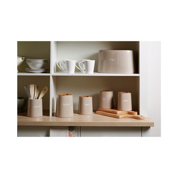 Krémová dóza na cukr s bambusovým víkem Premier Housewares Fletcher, 800 ml-image-1